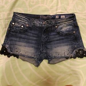 Miss Me Bling Lace Sorts size 28